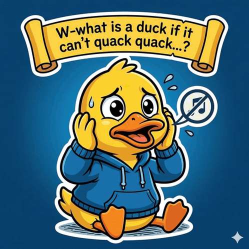 Duck Saying What Can't Quack