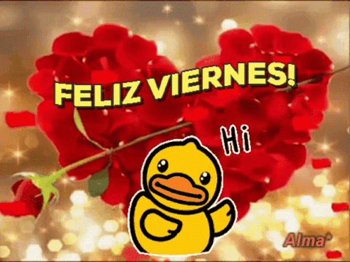 Duck Waving Feliz Viernes GIF