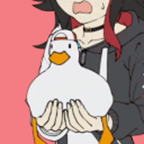 Duck Wearing Cap Dance In Panic GIF