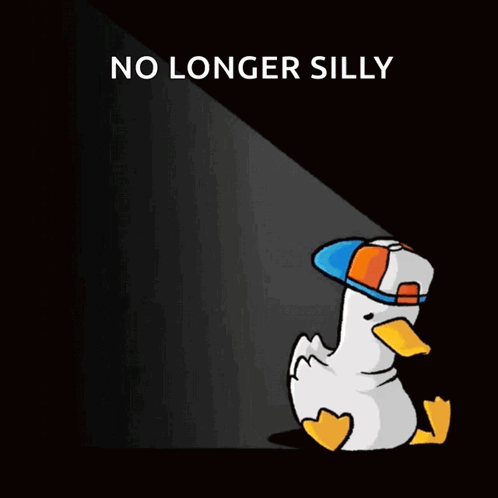 Duck Wearing Hat No Longer Silly