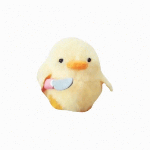 Duck With A Stab Knife GIF