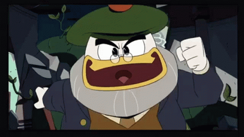 Ducktales Flintheart Glomgold Shake Fist GIF