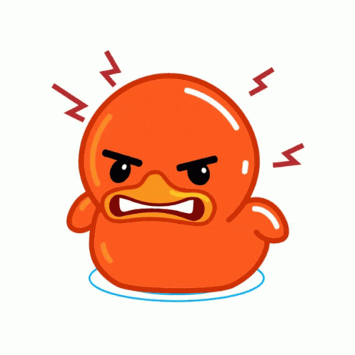 Ducky Angry Red Anger GIF