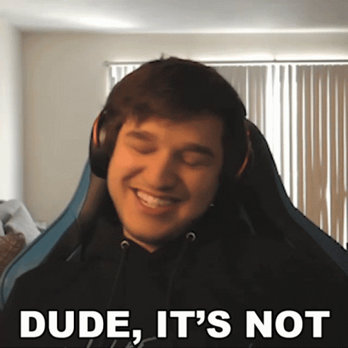 Dude It's Not GIF