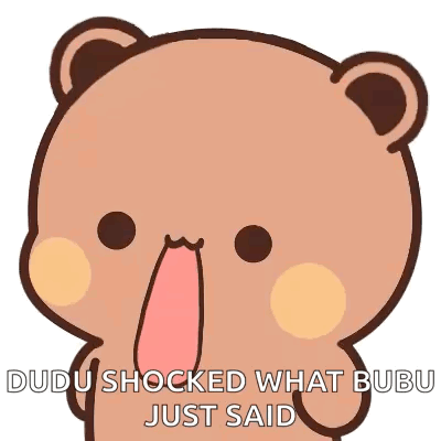 Dudu Shocked What Bubu Just Said GIF