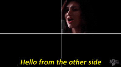 Duet Cover Hello From The Other Side GIF