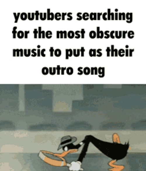 Duffy Duck On Youtubers Searching For Music GIF