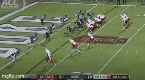 Duke and NC State Playing Football