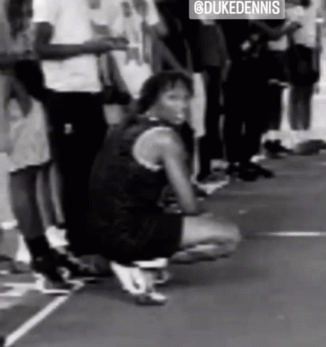 Duke Dennis Squats Up GIF