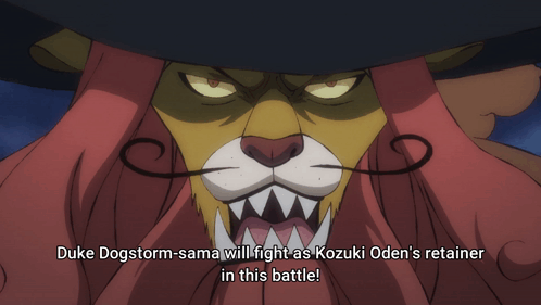 Duke Dogstorm-Sama Fighting As Kozuki Oden's Retainer GIF