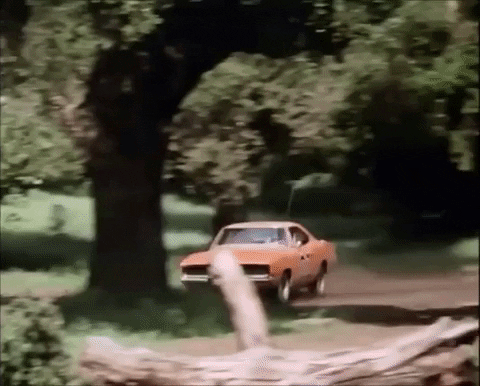 Dukes Of Hazzard General Lee Classic Car GIF