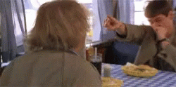 Dumb And Dumber Tuxedo Eating GIF