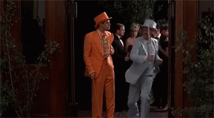 Dumb And Dumber Tuxedo Fight GIF