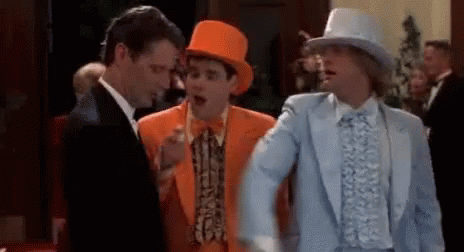 Dumb And Dumber Tuxedo Talk To Someone GIF