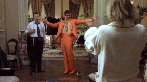 Dumb And Dumber Tuxedo Weird Celebration GIF