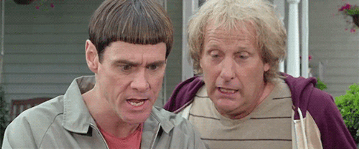 Dumb Dumber Scooter And Facial Expression GIF