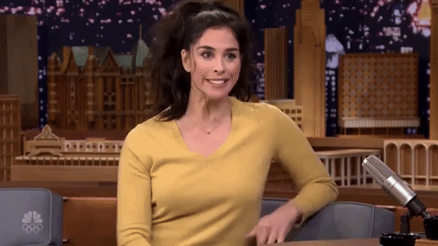 Dumb Sarah Silverman Says I Don't Know GIF