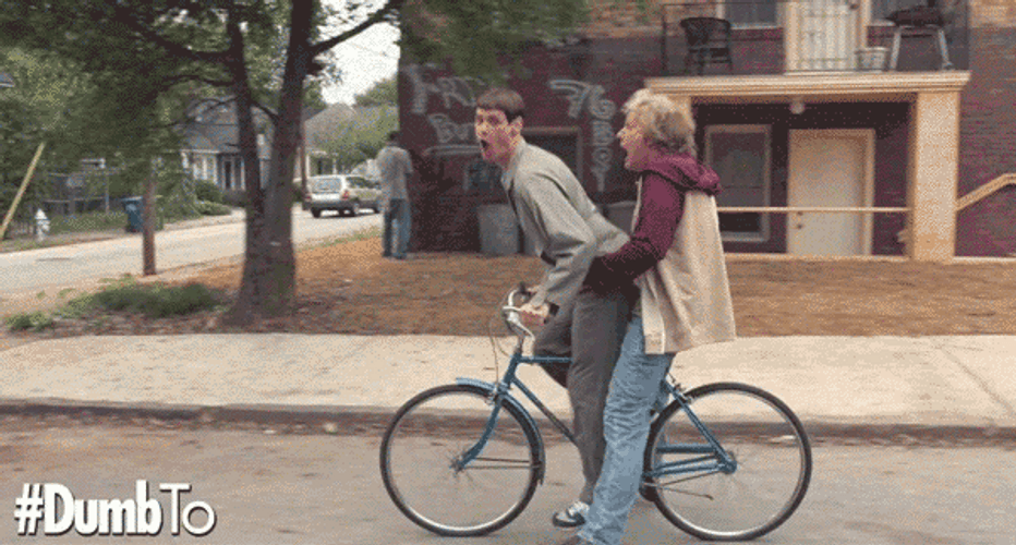 Dumb Scooter Biker Ride And Dumber GIF