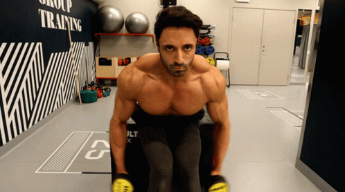 Dumbbell Rear Lateral Raises GIF