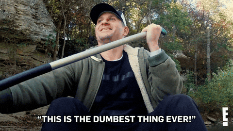 Dumbest Thing Is Riding A Canoe GIF