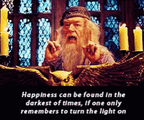 Dumbledore Happiness Can Be Found In Darkest Times GIF