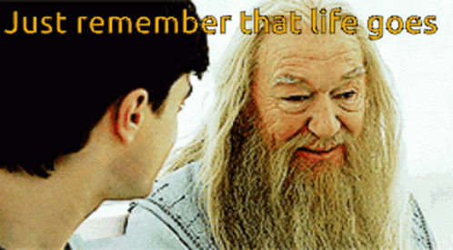 Dumbledore Just Remember That Life Goes On GIF