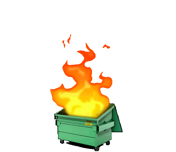 Dumpster Fire Clipart GIF