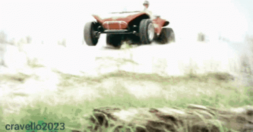 Dune Buggy Ride Along Beach GIF