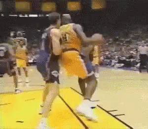 Shaquille O'neal Nasty Dunk GIF