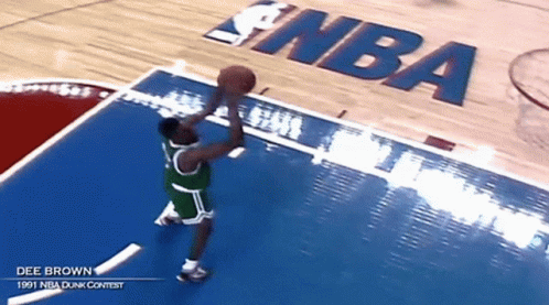 Dee Brown 1991 Nba Dunk Contest GIF