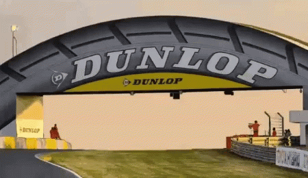 Dunlop Tire on Race Track