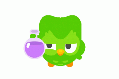 Duolingo Holding Potion GIF