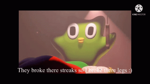 Duolingo Meme Broke Legs GIF
