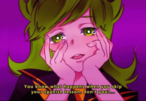 Duolingo Meme Glitching Girl GIF