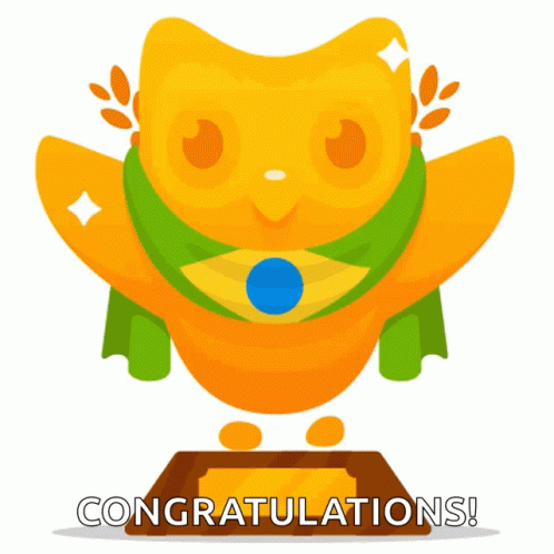 Duolingo Meme Greeting Congratulations GIF