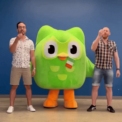 Duolingo With Two Guys GIF