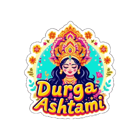 Durga Ashtami Woman Sticker