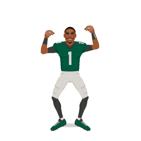 Dust Off Jalen Hurts Animation Dance GIF