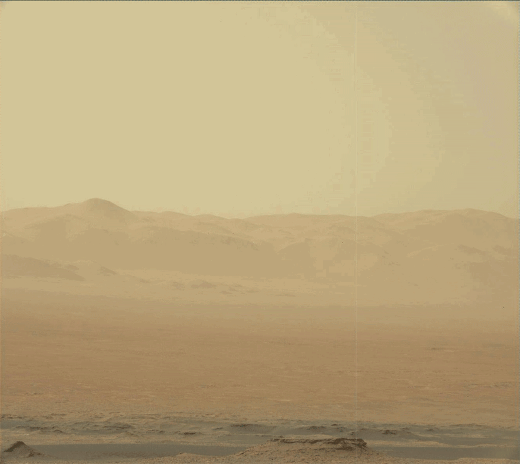 Dust Storm Low Visibility Foggy Mountain GIF