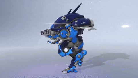 Dva Blue Mythic Costume Dancing GIF
