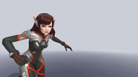 Dva Going Inside Costume Jumping GIF