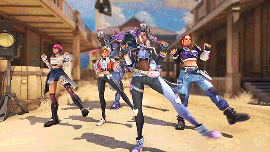 Dva Group Characters Dance GIF