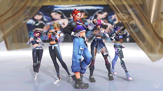 Dva Group Form Heart Pose GIF