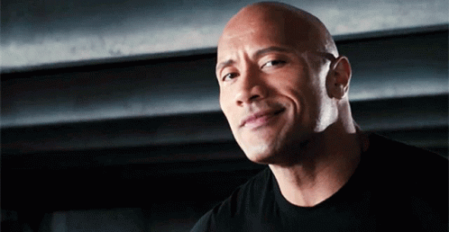 Dwayne Cool Rock Eyebrows Smile GIF