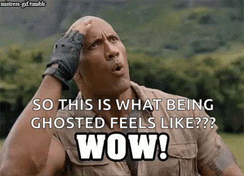 Dwayne Johnson Being Ghosted Feel Like Wow GIF