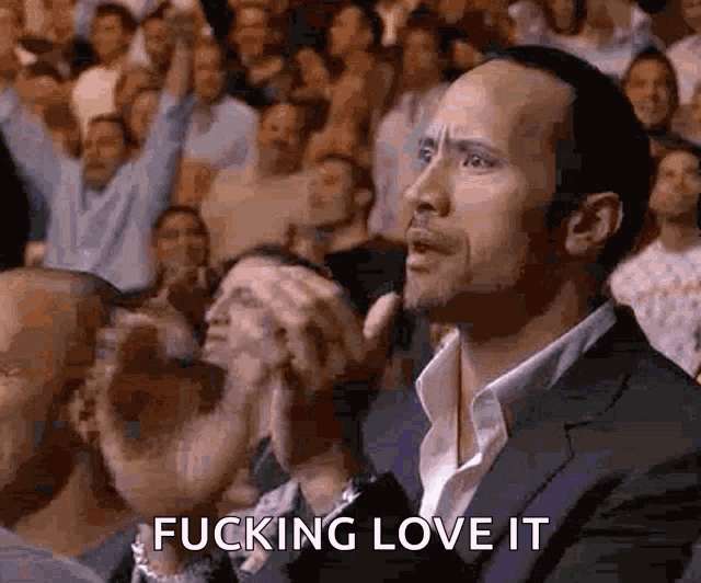 Dwayne Johnson Clapping Slow GIF