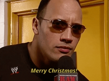 Dwayne Johnson Merry Christmas Eve GIF