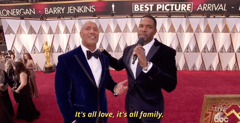 Dwayne Johnson The Rock At Oscars GIF
