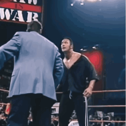 Dwayne Johnson Wide Eyes Stare GIF