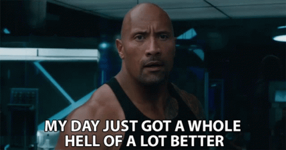 Dwayne The Rock Day Just Got Better GIF